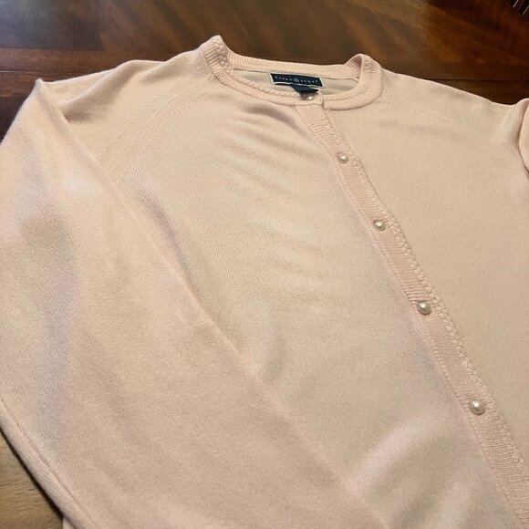 Karen Scott Pink Cardigan Size Large (New) - Picture 3 of 5